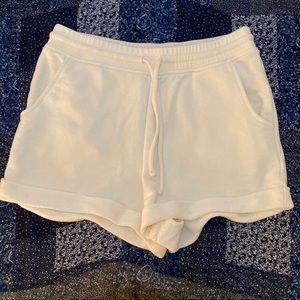 3/$20 Cream sweatpants shorts
